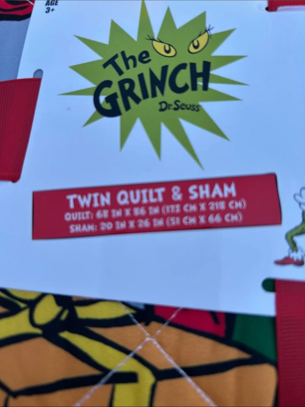 The Grinch Quilt & Sham Set